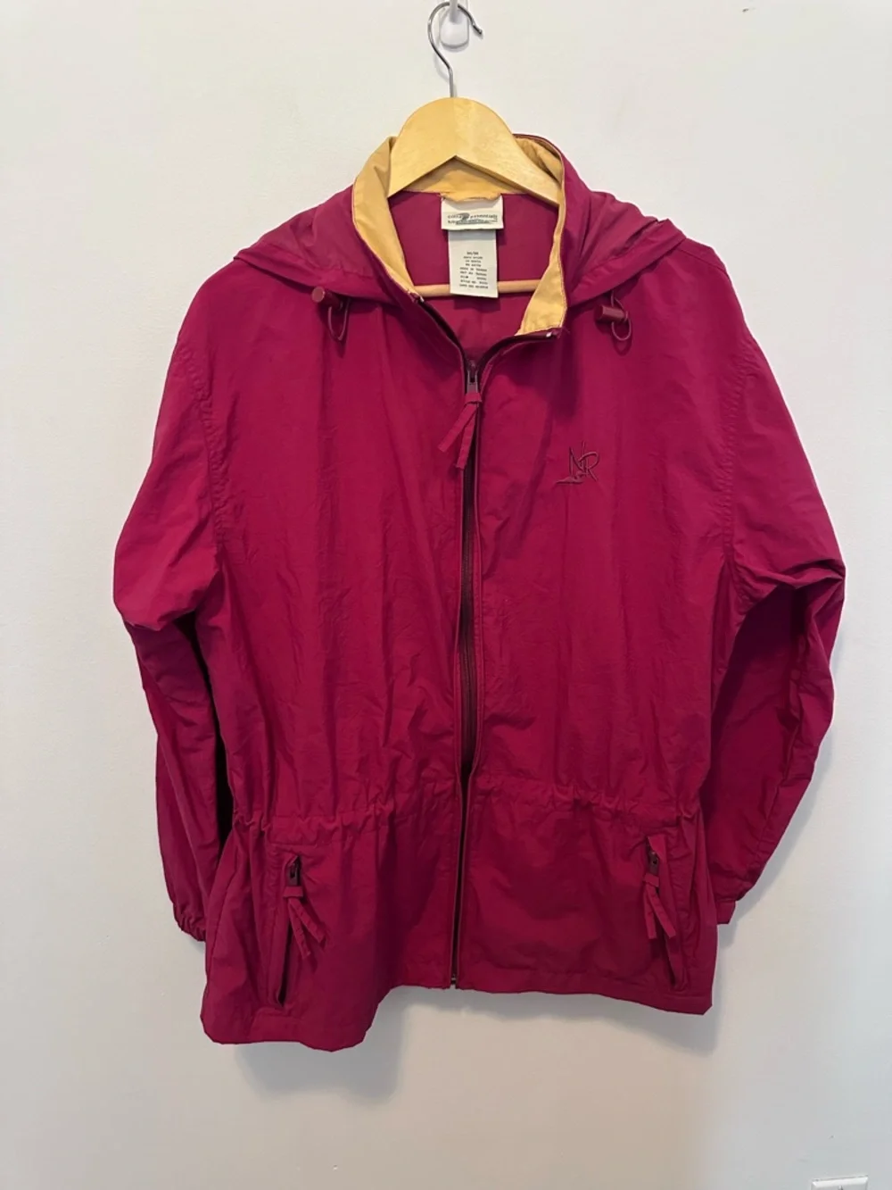 Women's Raspberry Hooded Windbreaker Jacket - Picture 2 of 15